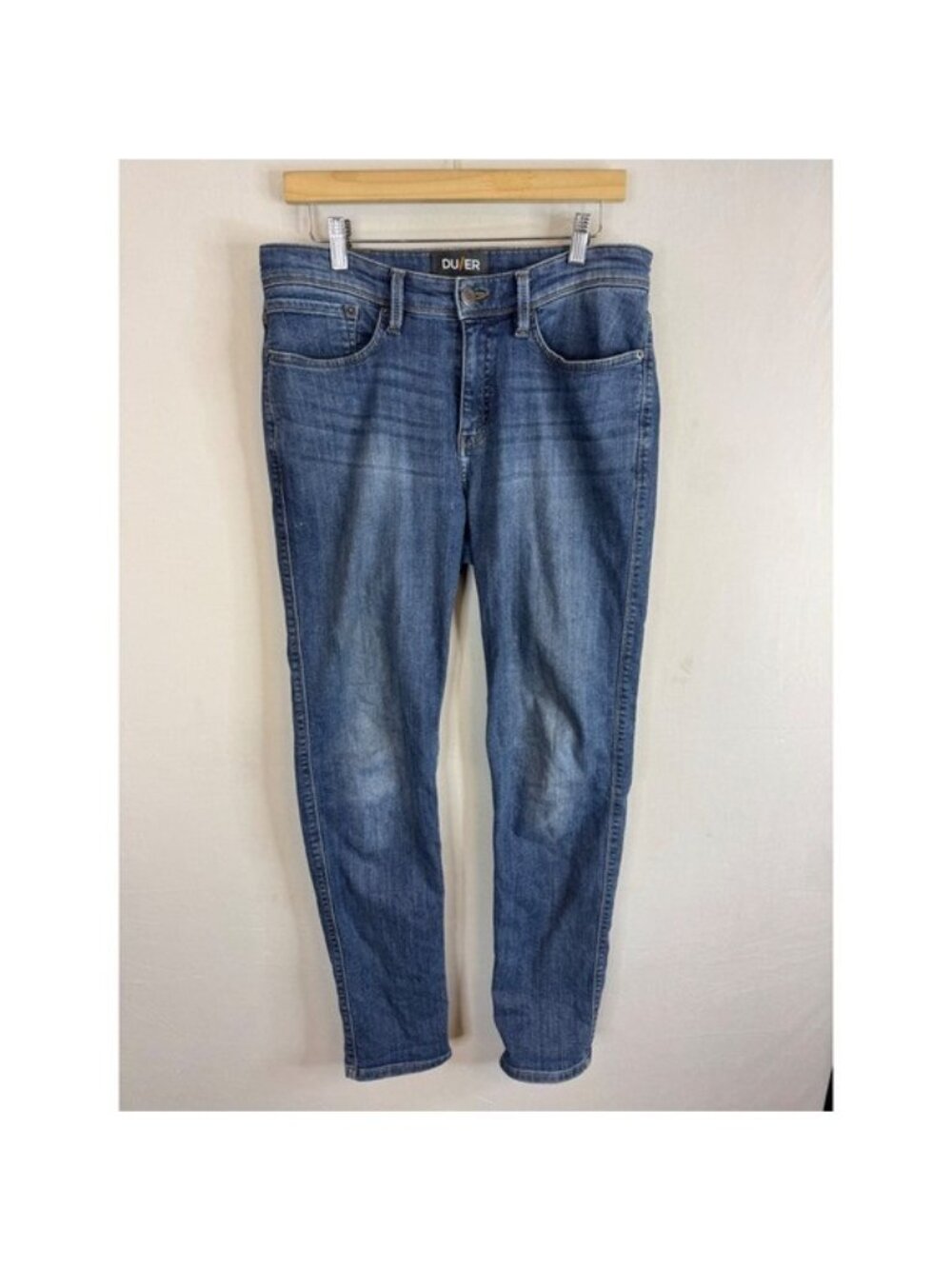 DU/ER Fireside Fleece Lined Performance Denim Slim Fit Jeans 32x32 Medium Wash
